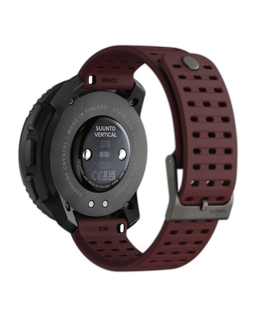 Relógio GPS Vertical Bordeaux/Preto-4