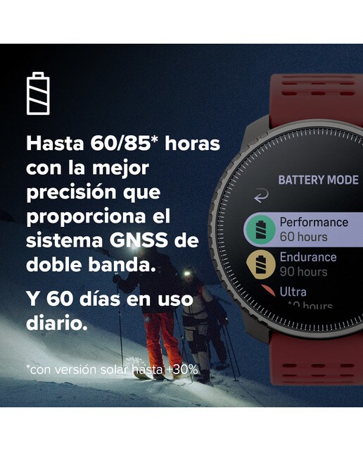 Relógio GPS Vertical Bordeaux/Preto-8