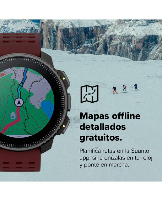 Relógio GPS Vertical Bordeaux/Preto-9