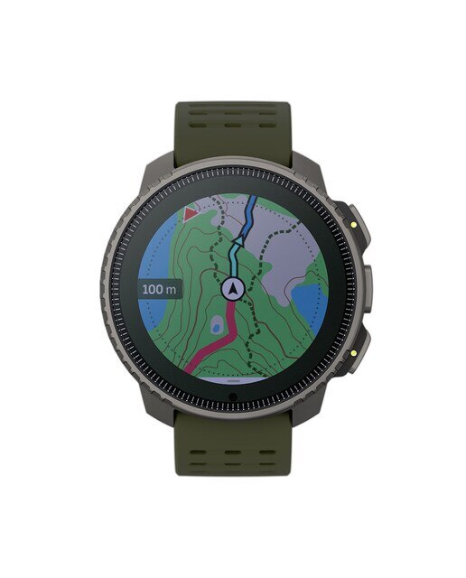 Relógio GPS Vertical Titanium Solar Verde-2