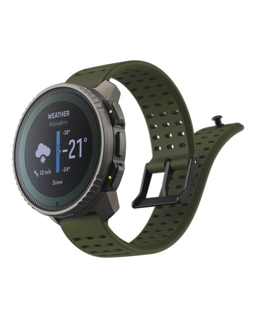Relógio GPS Vertical Titanium Solar Verde-3