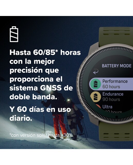 Relógio GPS Vertical Titanium Solar Verde-8