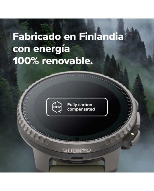 Relógio GPS Vertical Titanium Solar Verde-10