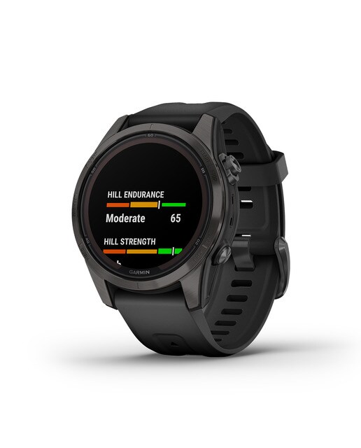 Relógio Smartwatch Fenix 7S Pro Safira Solar Cinzento / Preto-4