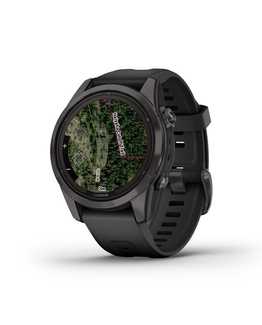 Relógio Smartwatch Fenix 7S Pro Safira Solar Cinzento / Preto-5