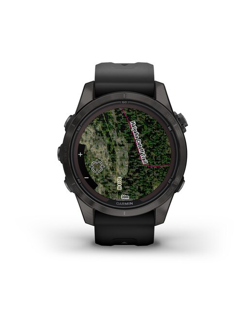 Relógio Smartwatch Fenix 7S Pro Safira Solar Cinzento / Preto-8