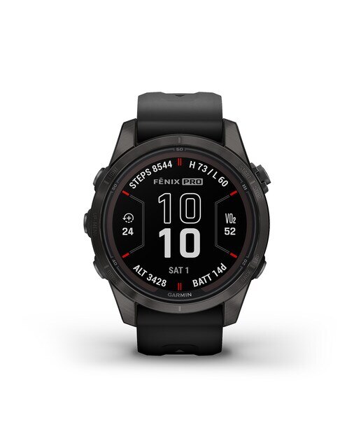 Relógio Smartwatch Fenix 7S Pro Safira Solar Cinzento / Preto-9