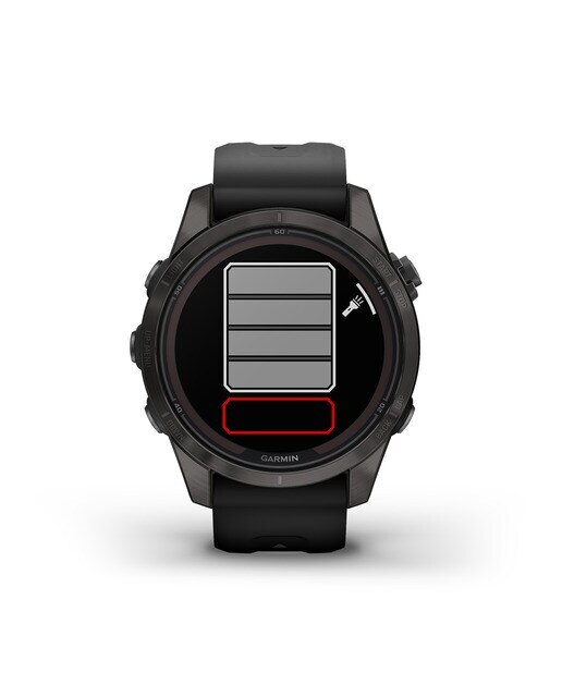 Relógio Smartwatch Fenix 7S Pro Safira Solar Cinzento / Preto-11