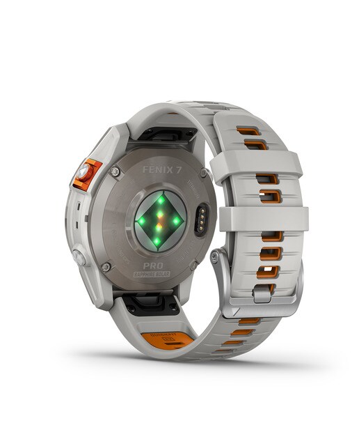 Relógio Smartwatch Fenix 7 Pro Safira Solar Cinzento / Laranja-2