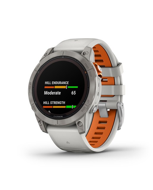 Relógio Smartwatch Fenix 7 Pro Safira Solar Cinzento / Laranja-4