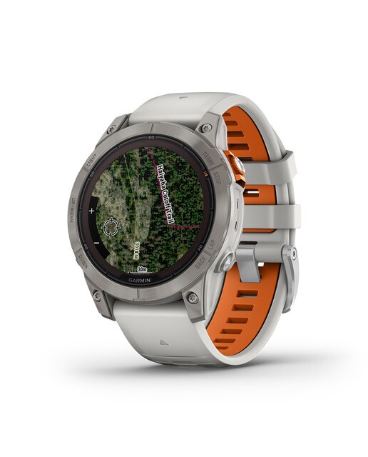 Relógio Smartwatch Fenix 7 Pro Safira Solar Cinzento / Laranja-5