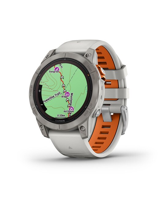 Relógio Smartwatch Fenix 7 Pro Safira Solar Cinzento / Laranja-6