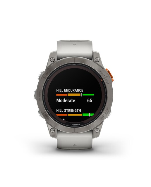 Relógio Smartwatch Fenix 7 Pro Safira Solar Cinzento / Laranja-8