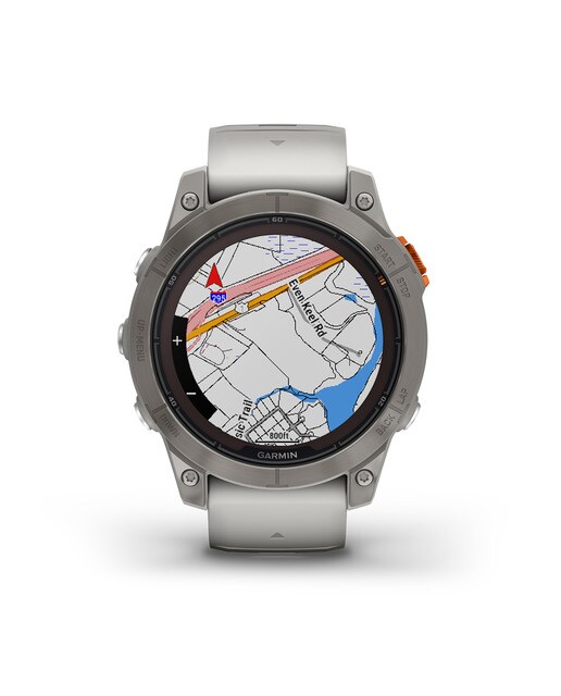 Relógio Smartwatch Fenix 7 Pro Safira Solar Cinzento / Laranja-10