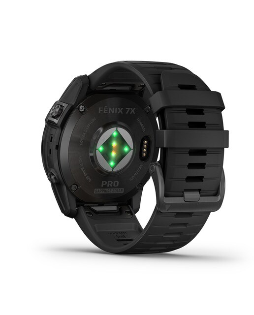 Relógio Smartwatch Fenix 7X Pro Safira Solar Cinzento / Preto-2