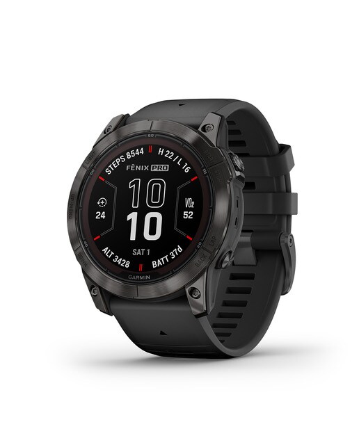 Relógio Smartwatch Fenix 7X Pro Safira Solar Cinzento / Preto-3
