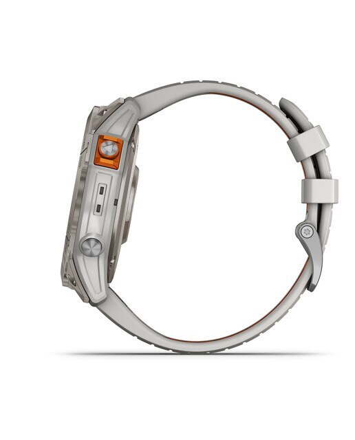 Relógio Smartwatch Fenix 7X Pro Safira Solar Cinzento / Laranja-3