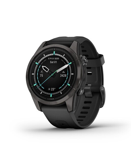 Relógio Smartwatch Epix Pro Safira (Gen 2) 42mm Cinzento / Preto-5