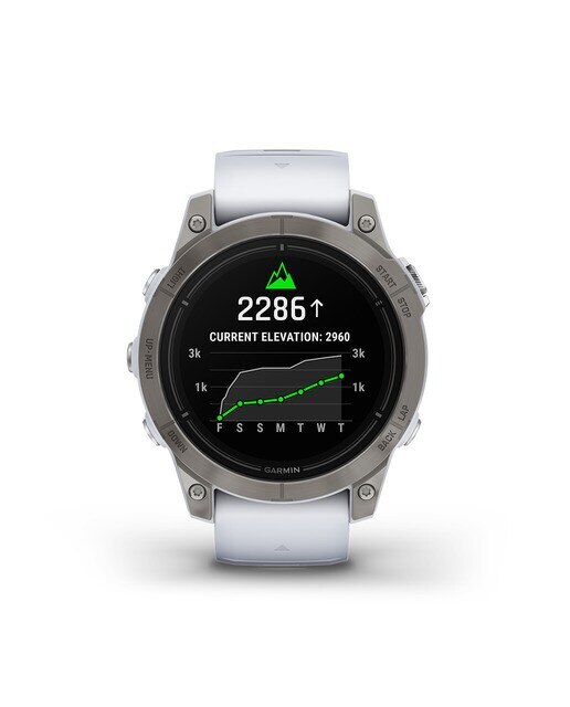 Relógio Smartwatch Epix Pro Safira (Gen 2) 47mm Branco / Cinzento-8