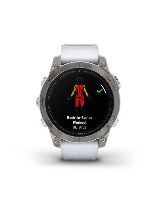 Relógio Smartwatch Epix Pro Safira (Gen 2) 47mm Branco / Cinzento-9