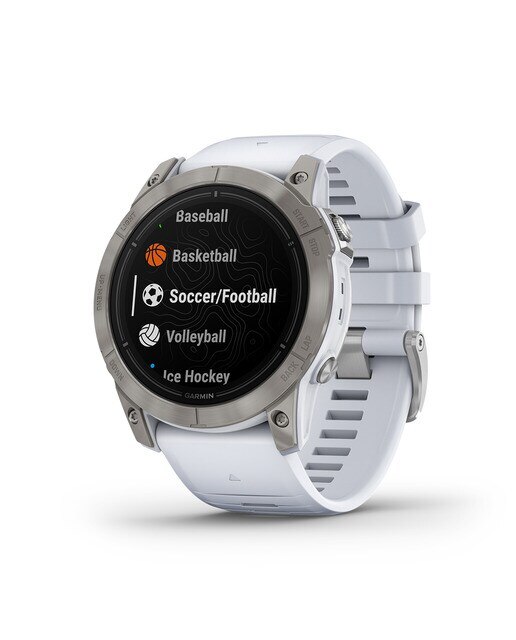 Relógio Smartwatch Epix Pro Safira (Gen 2) 51mm Branco / Cinzento-6