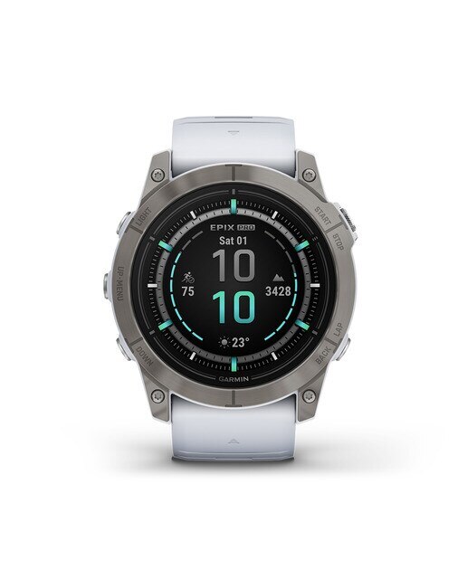Relógio Smartwatch Epix Pro Safira (Gen 2) 51mm Branco / Cinzento-8