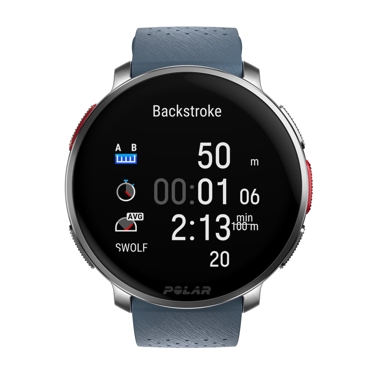 Reloj smartwatch Vantage V3 Polar Azul / Gris-16