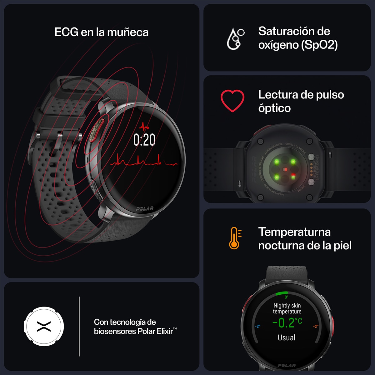 Relógio Smartwatch Vantage V3 H10 Preto / Cinzento-3