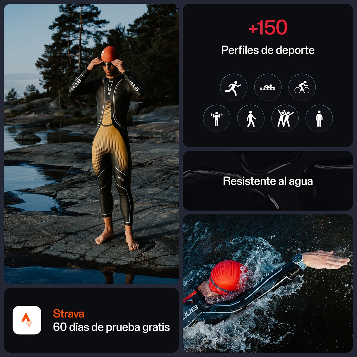 Relógio Smartwatch Vantage V3 H10 Preto / Cinzento-6