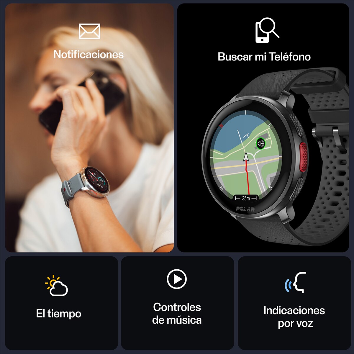 Relógio Smartwatch Vantage V3 H10 Preto / Cinzento-7