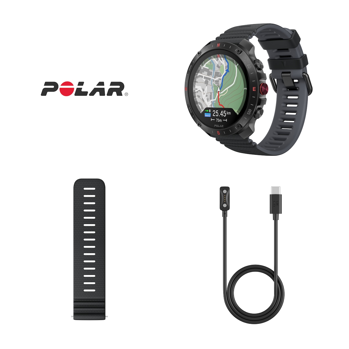 Reloj smartwatch Polar Grit X2 Pro Talla S-L Polar Negro / Gris-10