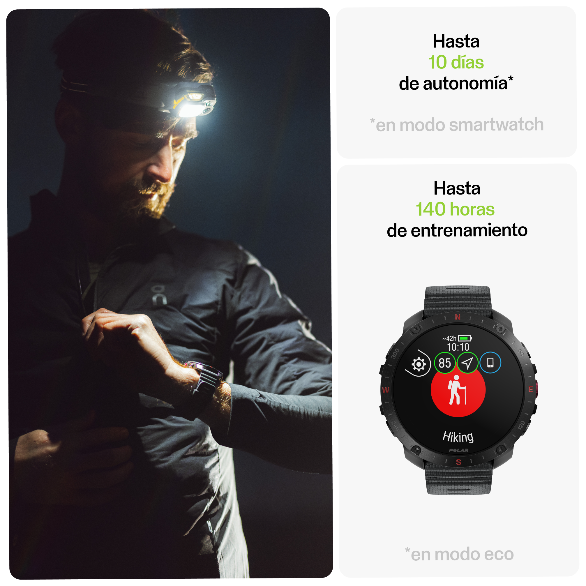 Thumbnail 4 de Polar Grit X2 Pro smartwatch GPS 1,39'' AMOLED