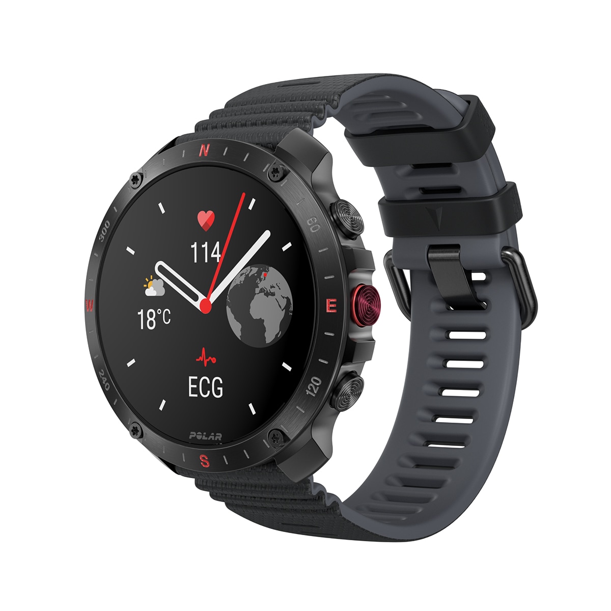 Reloj smartwatch Polar Grit X2 Pro Talla S-L con sensor H10 Polar Negro / Gris-18