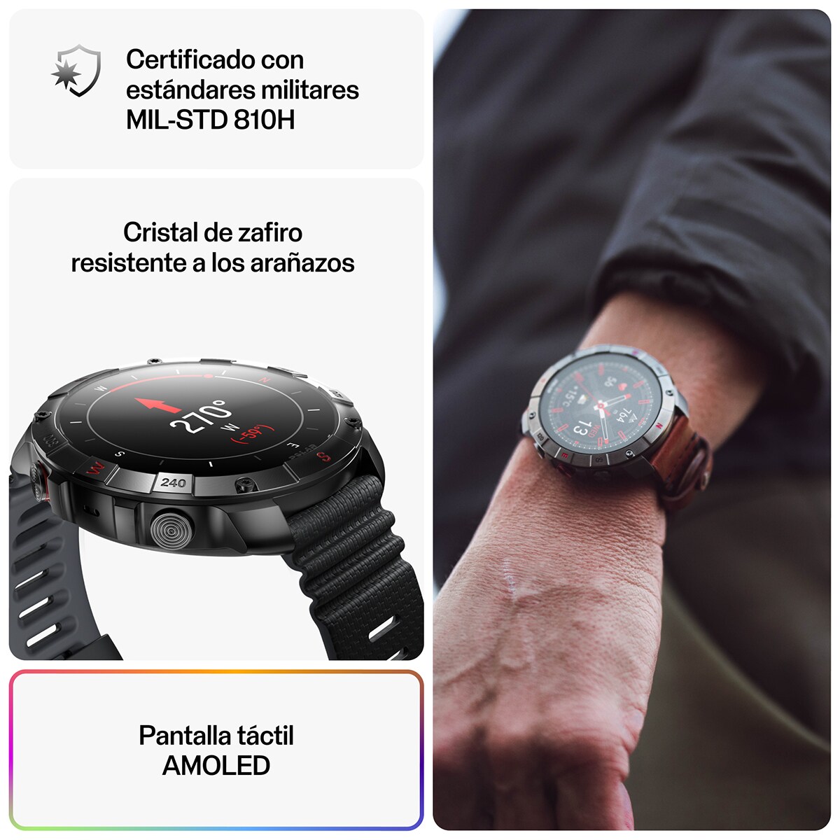Reloj smartwatch Polar Grit X2 Pro Titan Talla S-L Polar · Polar