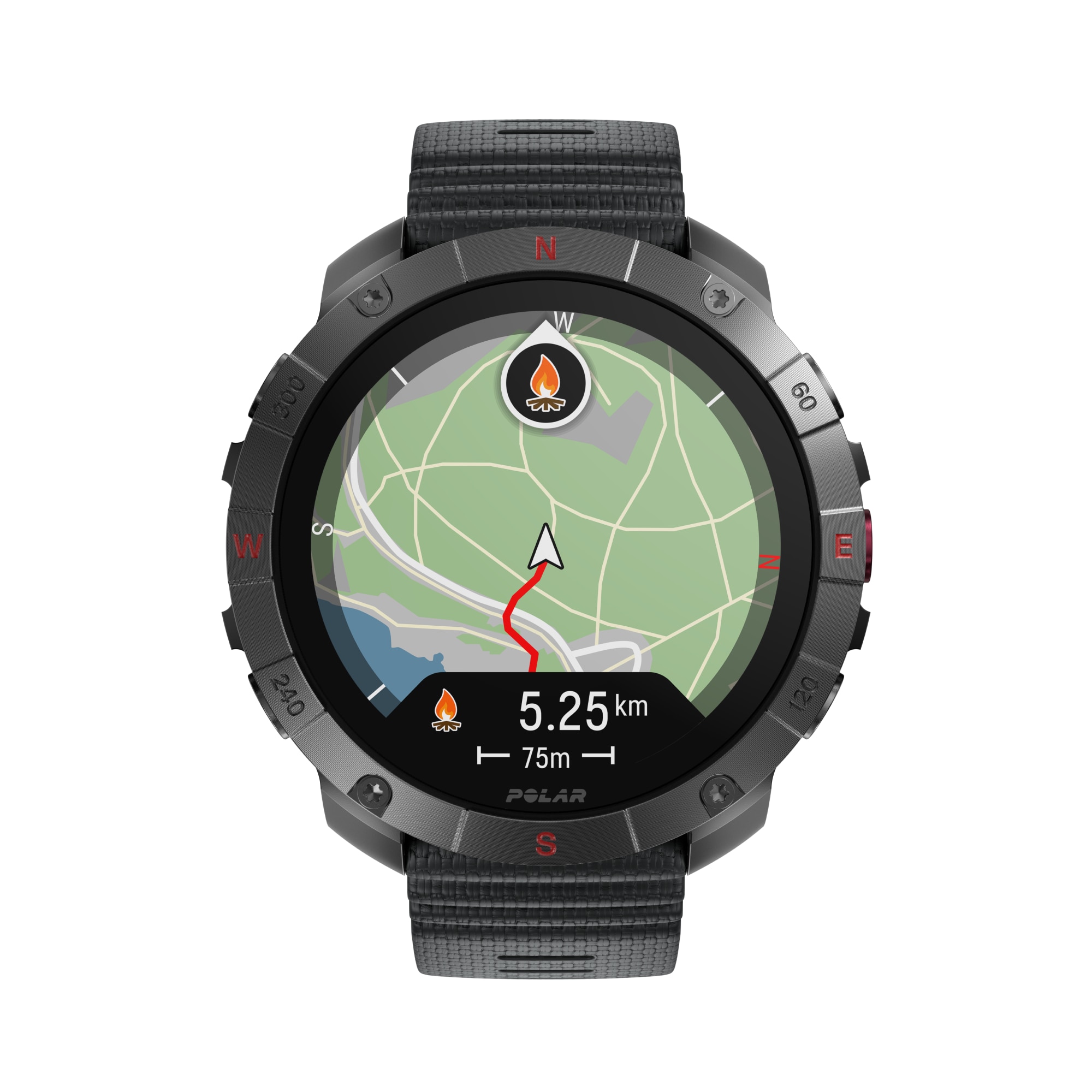 Relógio Smartwatch Polar Grit X2 Pro Titan - Tamanho S-L Castanho / Cinzento-12
