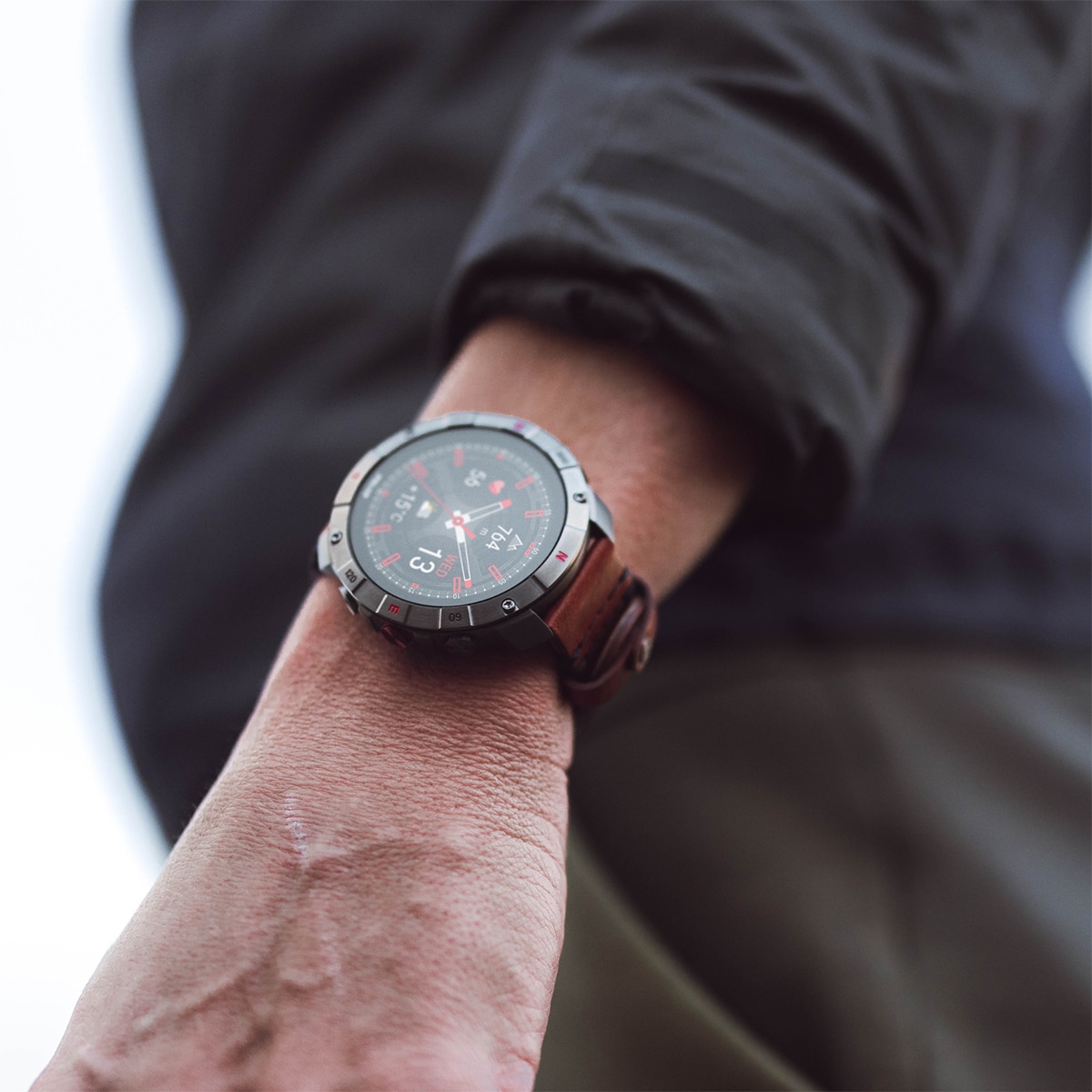 Relógio Smartwatch Polar Grit X2 Pro Titan - Tamanho S-L Castanho / Cinzento-20
