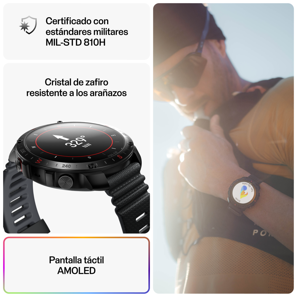 Relógio Smartwatch Polar Grit X2 Pro - Tamanho S-L Cinzento-4