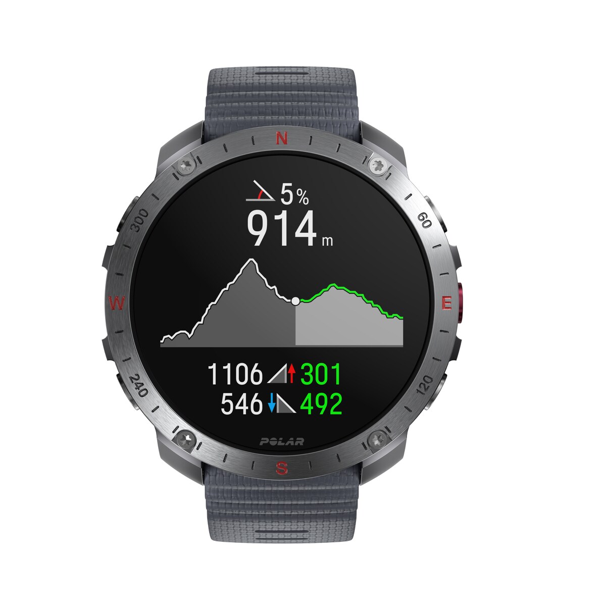 Relógio Smartwatch Polar Grit X2 Pro - Tamanho S-L Cinzento-12