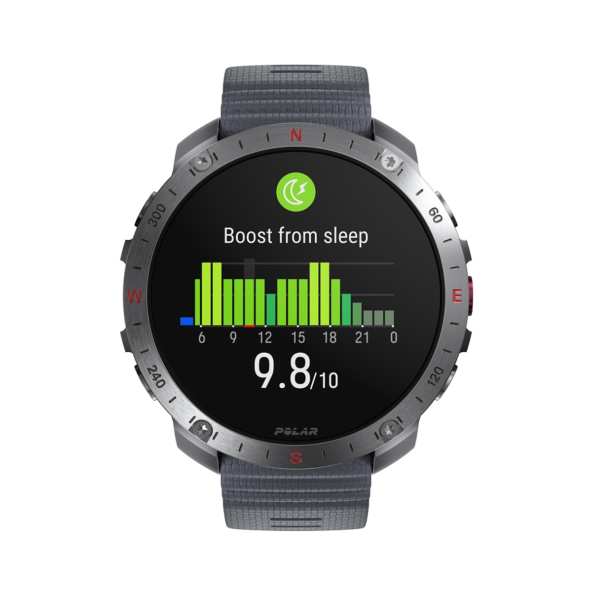 Relógio Smartwatch Polar Grit X2 Pro - Tamanho S-L Cinzento-15