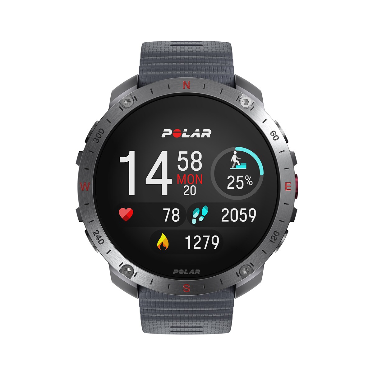 Relógio Smartwatch Polar Grit X2 Pro - Tamanho S-L Cinzento-17
