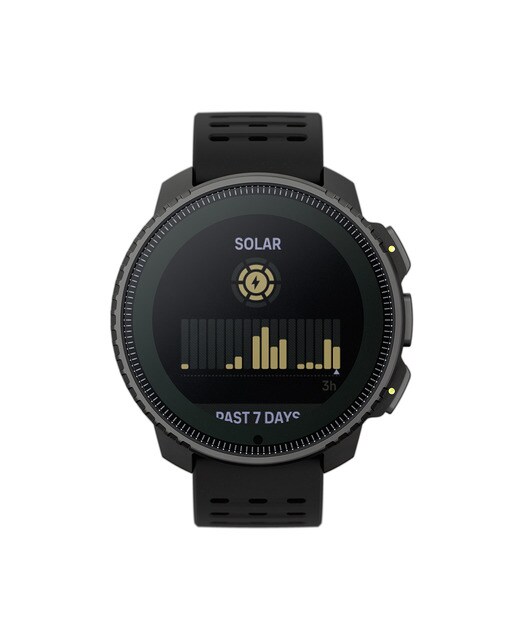 Relógio GPS Vertical Solar - Steel Preto-2