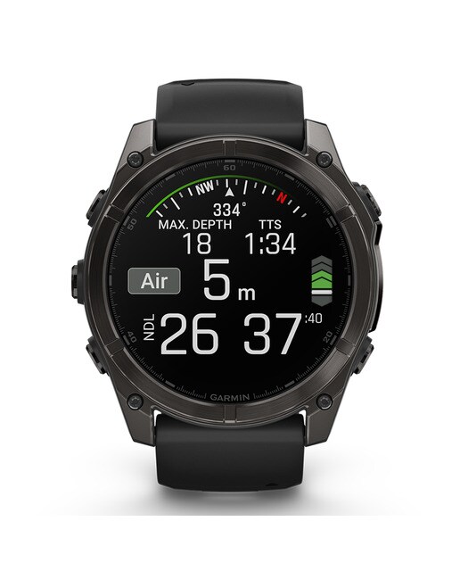 Garmin - Reloj Smartwatch fenix 8 51mm Zafiro Amoled, Titanio DLC Garmin.