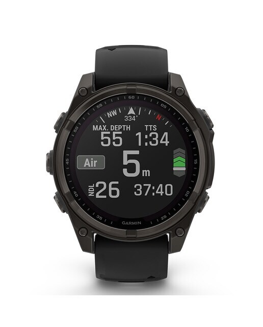 Reloj Smartwatch fenix 8 47mm Zafiro Solar, Titanio DLC Garmin