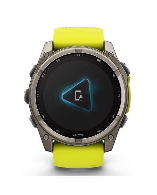 Relógio Desportivo Fenix 8 Zafiro Solar Titânio - 51 mm Amarelo / Cinzento-1