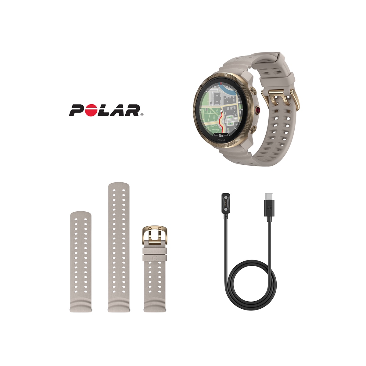 Relógio Smartwatch Vantage M3 S/L Cinzento / Dourado-8