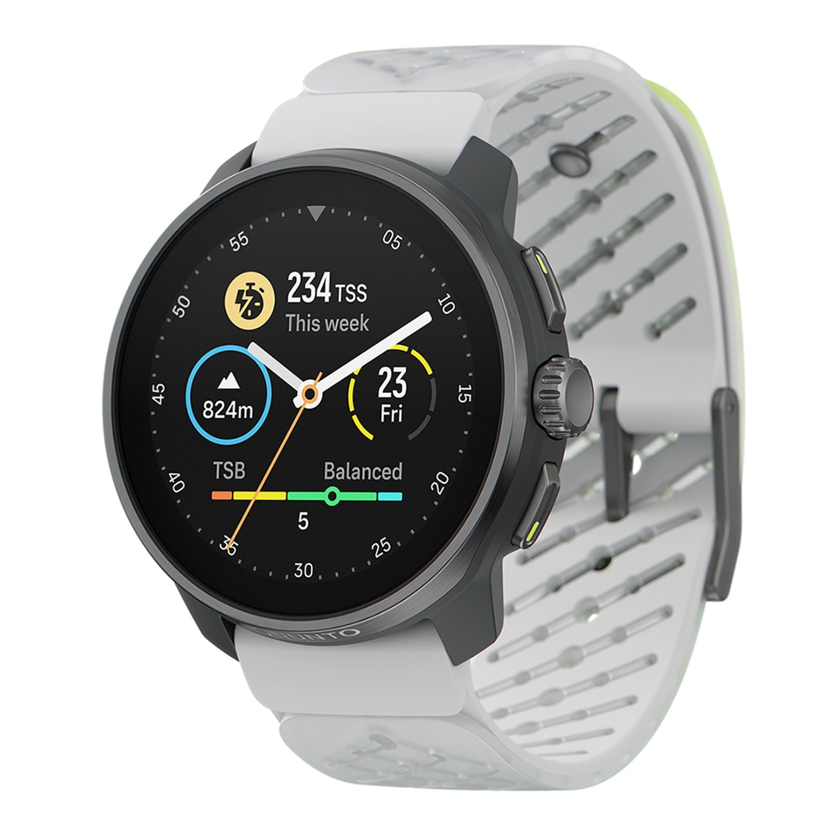 Relógio Desportivo Race S Titanium Branco/Amarelo-2