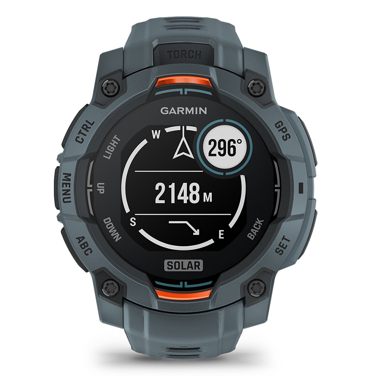 Smartwatch GPS INSTINCT 3 SOLAR - 45 mm Azul / Laranja-3