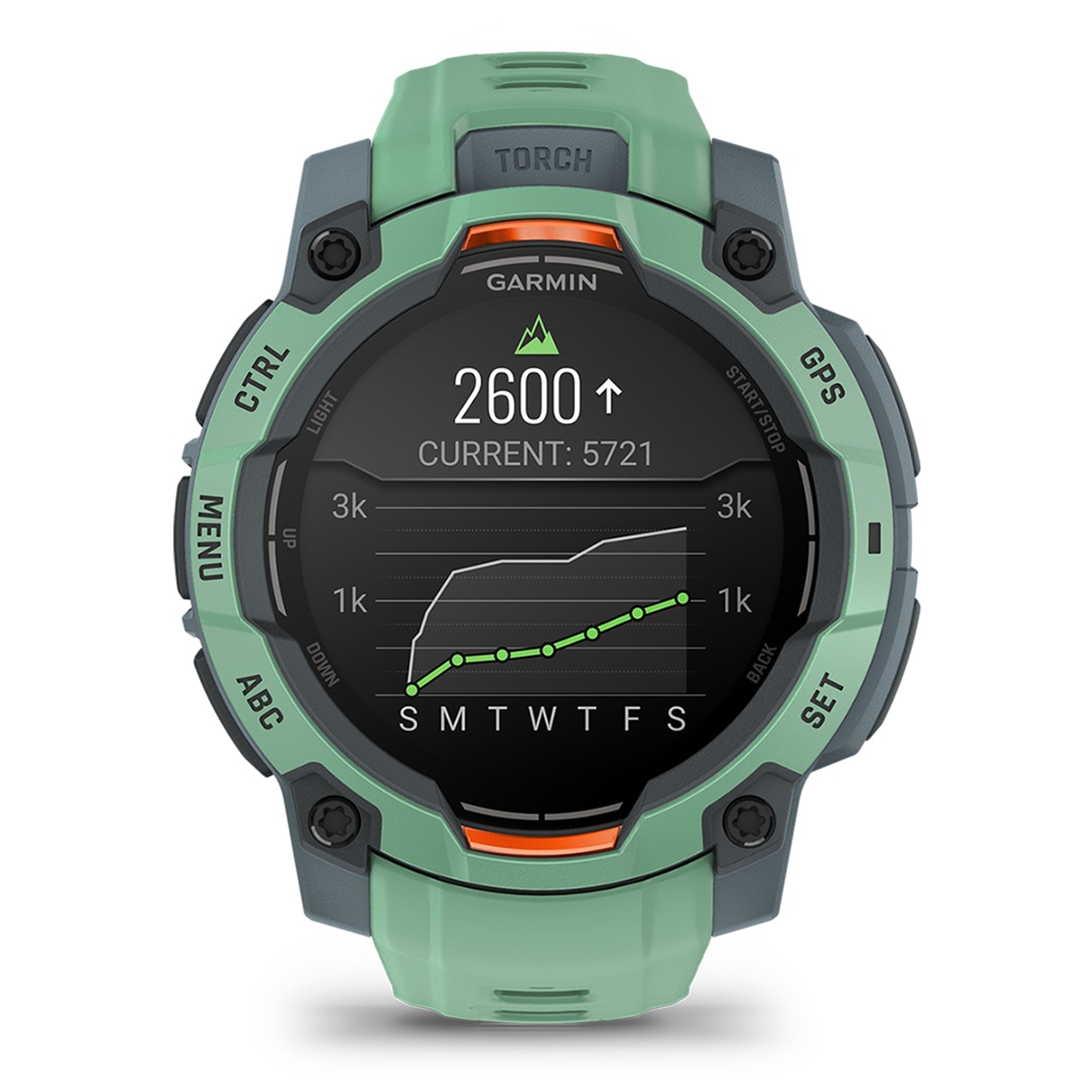 Smartwatch GPS INSTINCT 3 AMOLED - 45 mm Verde / Laranja-5