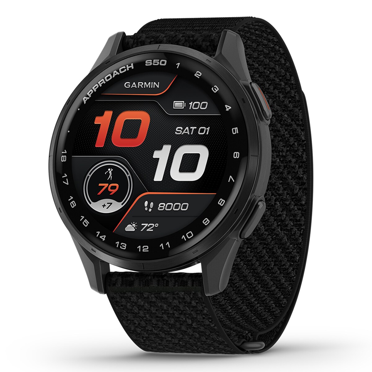 Relógio Smartwatch de Golf com GPS APPROACH S50 Preto-3
