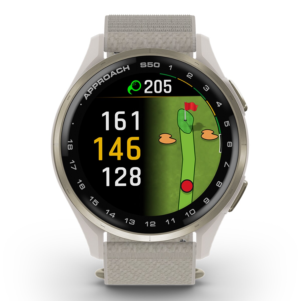 Relógio Smartwatch de Golf com GPS APPROACH S50 Ouro-2